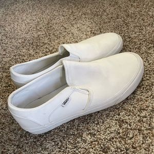 White Vans Slip-ons